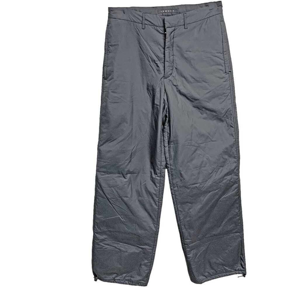 Retro Theory Gray Lightly Drawstring Leg Snow Pants - Picture 6 of 10